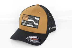 Columbia Men's Hat Tree Flag Mesh Ball Cap S/M Small/Medium Black CU0123 - Picture 1 of 4