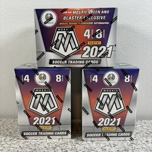2021 Panini Mosaic UEFA Euro 2020 Soccer Card Blaster Box New Lot of 3 - Picture 1 of 1