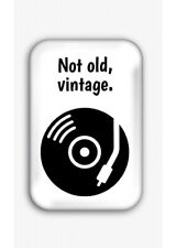 Not Old, Vintage Fridge Magnet (44x68mm,poster,vinyl lover,turntable,crate dig)