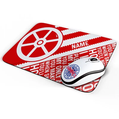 THEFANATICS Personalised Arsenal Mouse Mat Retro Football Office Work Pad Dad Gift RFS02