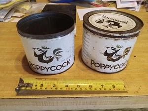 Poppycock Tins Cans Vintage Candy Tins 10oz - Picture 1 of 8