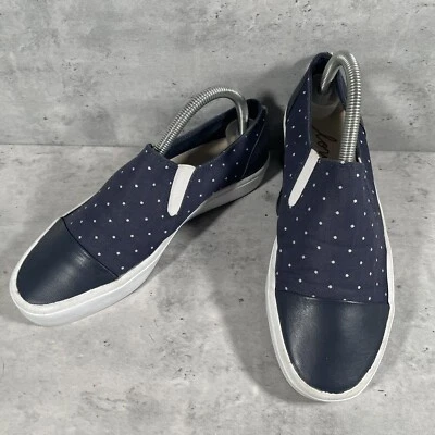 Zapatos mocasines planos a lunares azules ED Ellen Degeneres Darja para mujer talla 7,5 Foto 1 de 4