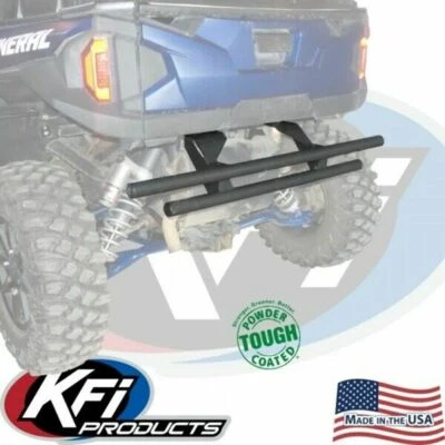 Polaris General 1000 XP & 4 Crew KFI Rear Bumper Black 2016-2020 - Image 1 of 2