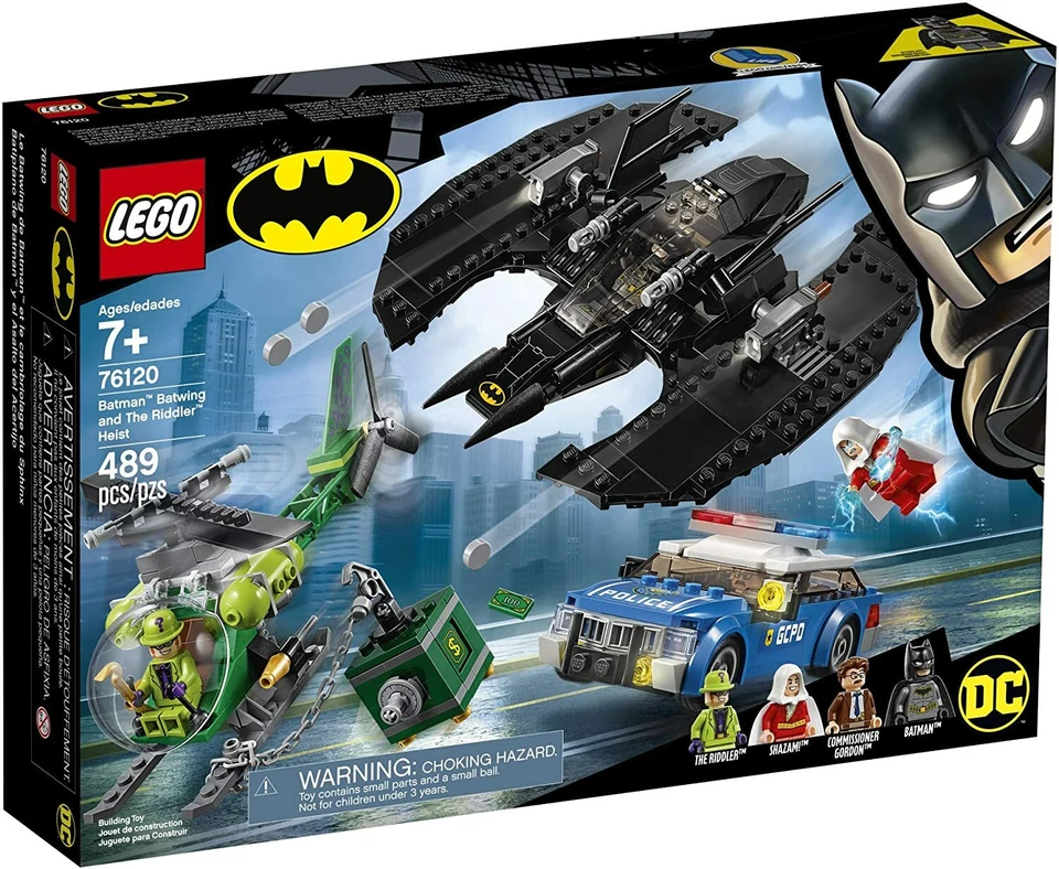Lego DC Super Heroes 76120 BATMAN BATWING & THE RIDDLER HEIST Shazam New Sealed - Image 1 of 4