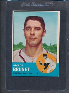 1963 Topps #538 George Brunet Colt 45s EX *3349