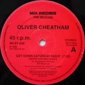 Oliver Cheatham - Get Down Saturday Night (12", Promo, RE) (Very Good Plus (VG+) - Picture 1 of 2
