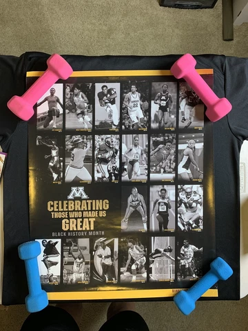 University Of Minnesota Athletic Poster Black History Month Cover