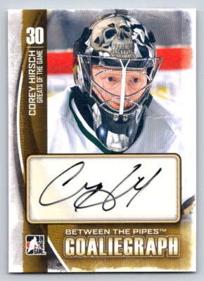 2013-14 Between the Pipes AUTO #ACHI2 Corey Hirsch (ref 215038) - Image 1 of 2
