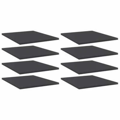 Bookshelf Boards 8 pcs Gray 15.7"x19.7"x0.6" Engineered Wood vidaXL - Image 1 of 4