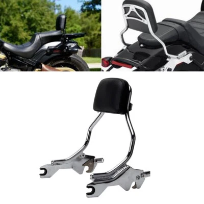 Passenger Backrest Sissy Bar with Pad For Harley Fat Bob 114 FXFBS / FXFB 2018+ - Image 1 of 4
