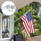 2 Pcs Flag Parts Telescoping Flagpole Rings Swivel Mounting Ball Topper Metal