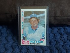 George Brett 1982 Topps A.L. ALL-STAR Card #549. Royals