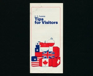 Folleto de Reglas de Aduanas de Estados Unidos de 1978 vintage: consejos para visitantes que viajen a Estados Unidos - Imagen 1 de 3