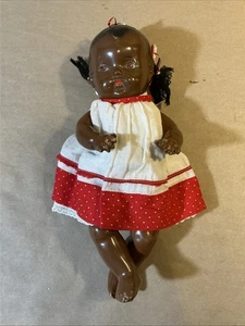 Vintage 1930s/40s African American Black Baby Doll As Is INV-JDJ80 - Picture 1 of 24