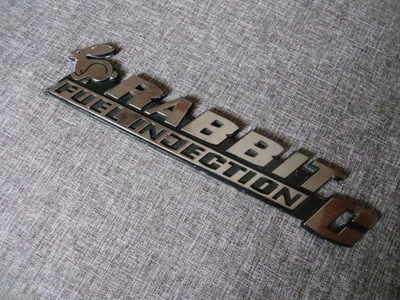 Emblem VW RABBIT C FUEL INJECTION - Bild 1 von 4