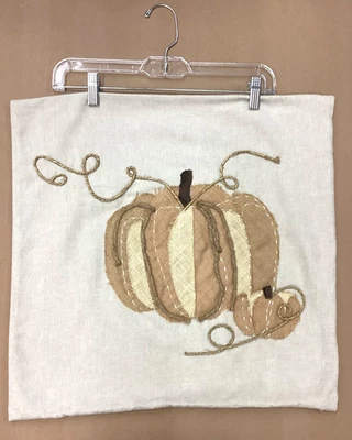 Pottery Barn Rare Textured Pumpkin Pillow Cover Ivory NEW Neutral harvest - Image 1 of 4