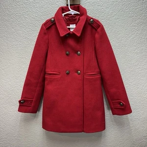 Girls Gap Wool Jacket Long Sleeve Preppy Size Medium - Picture 1 of 11