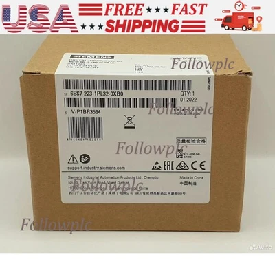 New Siemens 6ES7223-1PL32-0XB0 6ES7 223-1PL32-0XB0 S7-1200 Digital I/O SM 1223 - Image 1 of 4