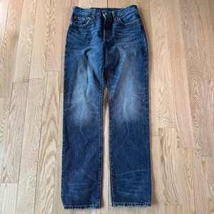 Levis 501 Original High Rise Straight Leg Blue Jeans Button Fly Mens 28x32 NWT - Picture 1 of 8