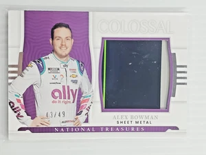 Hoja de metal usada Alex Bowman 2022 National Treasures 43/49 Colossal Race #RUF-AB - Imagen 1 de 4