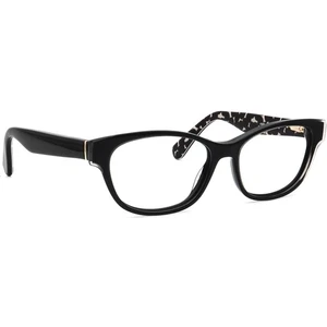 Kate Spade Eyeglasses Josee S30 Polished Black Semi Cat Eye Frame 52[]15 135 - Picture 1 of 6