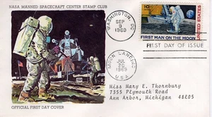 FIRST MAN ON THE MOON, WASHINGTON, DC,  1970  FDC19933 - Picture 1 of 1