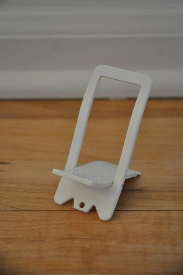 WHITE Folding Desk Stand Holder for Phone SAMSUNG Apple iphone ipod KINDLE - Image 1 of 1