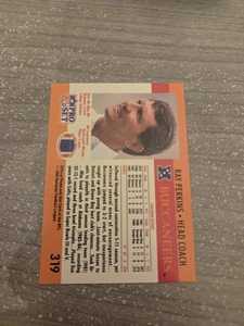 1990 Pro Set Ray Perkins/Scheda errore vuota #319 - Foto 1 di 2