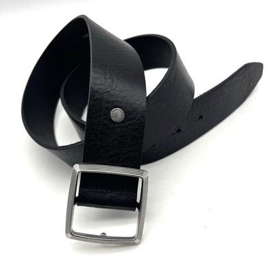 NUEVO Reloj Rag & Bone Negro Cuero Plata Push Pin Cinturón de Cadera S 31-35" Precio de venta sugerido por el fabricante 175 USD Foto 1 de 4