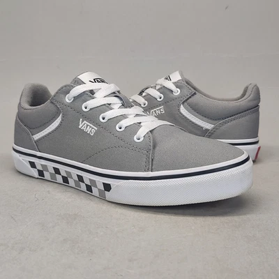 VANS OTW молодежный размер 4 низкий верхний серый холст клетчатая подошва шнурует вверх 500714 - Изображение 1 из 4