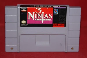 3 Ninjas Kick Back (Super Nintendo SNES, 1994) Authentic Game Cartridge - Picture 1 of 4