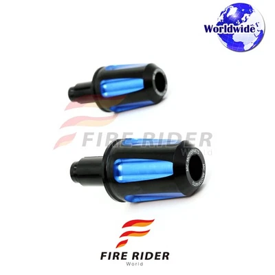 FAIZ CNC Blue Bar Ends Pair For Suzuki GSX650F 08 09 10 11 12 13 14 15 16 17 - Image 1 of 4