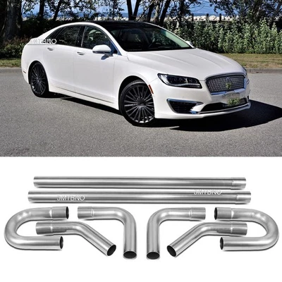 8 Stainless Steel Straight Bend Custom Mandrel Exhaust Pipe DIY For Lincoln MKZ - Image 1 of 4
