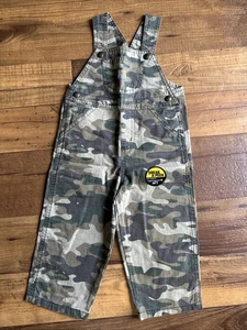 Mono Carhartt Niños Talla 2t Babero Snap Camuflaje Ripstop Ligero Pull On - Imagen 1 de 4