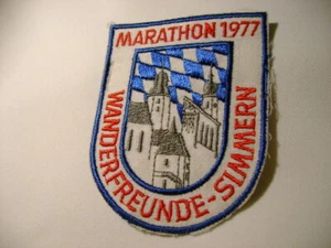 PATCH WANDERFREUNDE-SIMMERN MARATHON 1977 GERMANY FREE SHIPPING (2069) - Picture 1 of 7