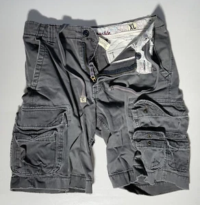 Abercrombie & Fitch 1892 Shorts Boys XL A92 Cargo Mid Rise Casual Wear Grey - Picture 1 of 12