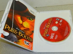 NINTENDO WII VIDEO GAME---DREAMWORKS PUSS IN BOOTS --  DISC MANUAL CASE - Picture 1 of 1