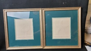 Pair L (Lucius) DuBose Signed/ #rd Art Prints Starfish Sand Dollar - Picture 1 of 8