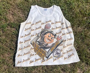 Vintage 90s Arizona State Sun Devils TANK TOP T shirt size XL made in USA - Picture 1 of 6