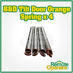B&D Tilt Door Spring 0T1850 Orange Spring- Pack of 4 - Picture 1 of 2