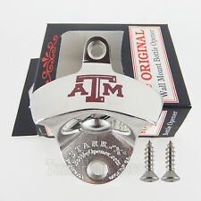 Texas A&M Beer Bottle Opener Solid Polished Stainless Steel Wall Mounted