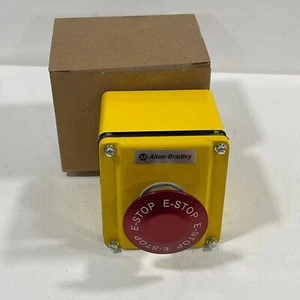 New! Allen Bradley 800T-NX1560 Push Button Station  Jumbo Red Emergency Stop - Picture 1 of 9