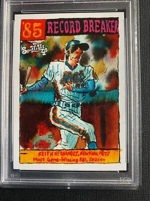 2022 Topps X Spotlight 70 II, KEITH HERNANDEZ #18 1986 Mets, 30/70, PSA 8 - Image 1 of 4