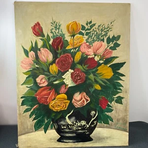 Pintura al óleo del 23-10-54 por E. V. Norman exquisita obra de arte - Imagen 1 de 17