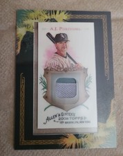 2008 Topps ALLEN & GINTER Mini Framed Relic -A. J. PIERZYNSKI (White Sox)