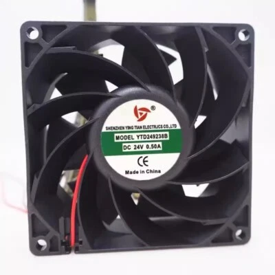 1PCS YTD249238B 9238 DC24V 0.5A 9CM 2-wire Inverter Cooling Fan - Image 1 of 2