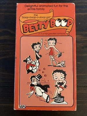 Betty Boop in 9 of Her Greatest Cartoons (VHS 1985) Black & White TESTED - Image 1 of 4