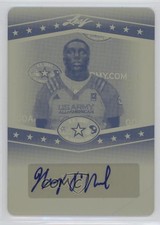 2013 Leaf US Army All-American Bowl Printing Plate Yellow 1/1 Johnny O'Neal Auto