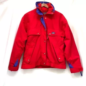 VTG CB Sports 3 in 1 Ski Jacket S/M Red/Blue Red Fleece Liner Removable Jacket - Picture 1 of 24