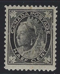 Canada 1897 ½c Black Victoria Maple Leaf Sc# 66 mint - Picture 1 of 1